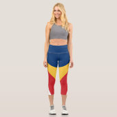Leggings Capri Drapeau des Seychelles (Recto)