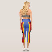 Leggings Capri Drapeau d'Eswatini (Verso)