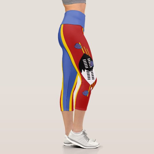 Leggings Capri Drapeau d'Eswatini (Droite)