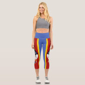 Leggings Capri Drapeau d'Eswatini (Recto)