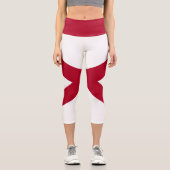 Leggings Capri Drapeau d'État de l'Alabama (Recto)