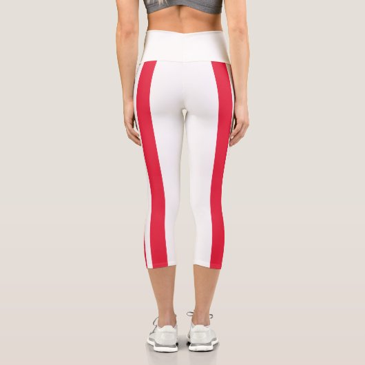 Leggings Capri Drapeau d'État de Washington DC (Verso)