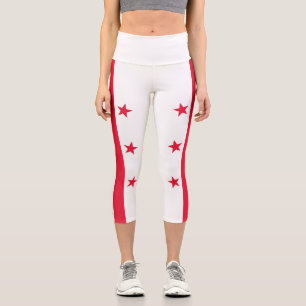 Leggings Capri Drapeau d'État de Washington DC