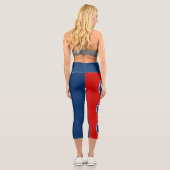 Leggings Capri Drapeau d'état du Tennessee (Verso)