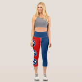 Leggings Capri Drapeau d'état du Tennessee (Recto)