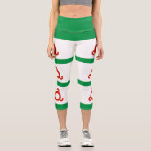 Leggings Capri Drapeau d'Ingushetie (Recto)