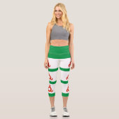Leggings Capri Drapeau d'Ingushetie (Recto)