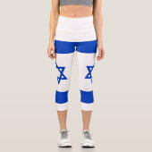 Leggings Capri Drapeau d'Israël (Recto)