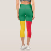 Leggings Capri Drapeau du Bénin patriotique (Verso)