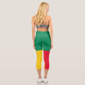 Leggings Capri Drapeau du Bénin patriotique (Verso)