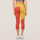 Leggings Capri Drapeau du Bhoutan patriotique (Verso)