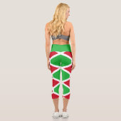 Leggings Capri Drapeau du Burundi patriotique (Verso)