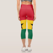 Leggings Capri Drapeau du Ghana (Verso)