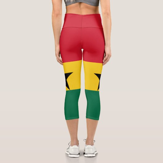 Leggings Capri Drapeau du Ghana (Verso)