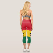 Leggings Capri Drapeau du Ghana (Verso)
