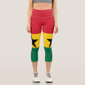 Leggings Capri Drapeau du Ghana (Recto)