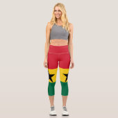 Leggings Capri Drapeau du Ghana (Recto)