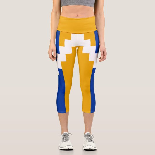 Leggings Capri Drapeau du Haut-Karabakh (Recto)