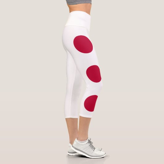 Leggings Capri Drapeau du Japon (Droite)