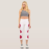 Leggings Capri Drapeau du Japon (Recto)