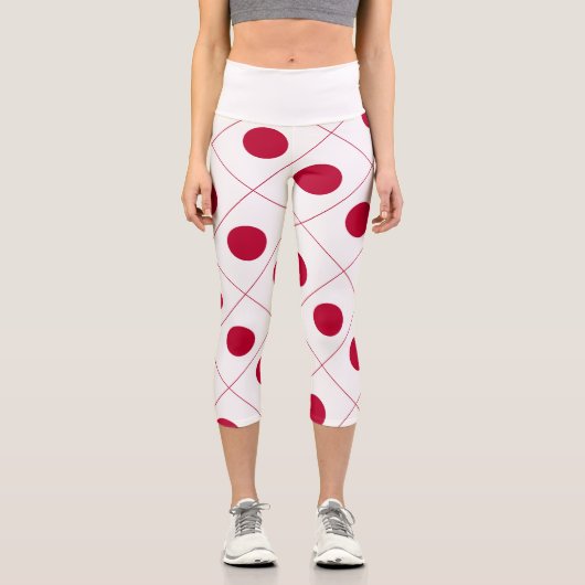Leggings Capri Drapeau du Japon (Recto)