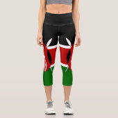 Leggings Capri Drapeau du Kenya (Recto)