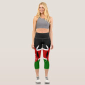 Leggings Capri Drapeau du Kenya (Recto)