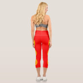 Leggings Capri Drapeau du Kirghizistan (Verso)