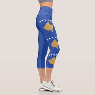 Leggings Capri Drapeau du Kosovo