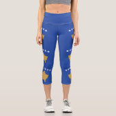 Leggings Capri Drapeau du Kosovo (Recto)