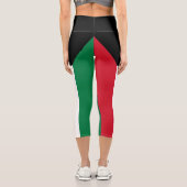Leggings Capri Drapeau du Koweït (Verso)