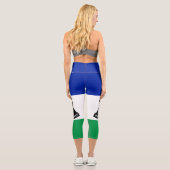 Leggings Capri Drapeau du Lesotho (Verso)