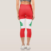 Leggings Capri Drapeau du Liban (Verso)