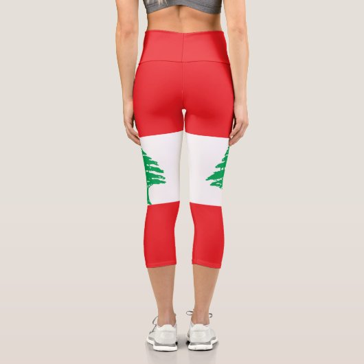 Leggings Capri Drapeau du Liban (Verso)