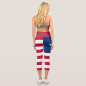 Leggings Capri Drapeau du Libéria (Verso)