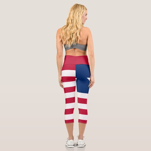 Leggings Capri Drapeau du Libéria (Verso)