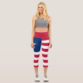 Leggings Capri Drapeau du Libéria (Recto)