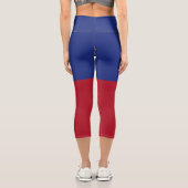 Leggings Capri Drapeau du Liechtenstein (Verso)