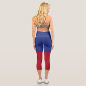 Leggings Capri Drapeau du Liechtenstein (Verso)