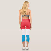 Leggings Capri Drapeau du Luxembourg (Verso)