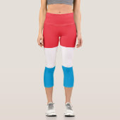 Leggings Capri Drapeau du Luxembourg (Recto)