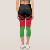 Leggings Capri Drapeau du Malawi (Verso)