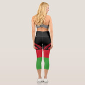 Leggings Capri Drapeau du Malawi (Verso)