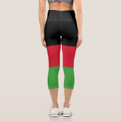 Leggings Capri Drapeau du Malawi (Verso)