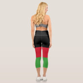 Leggings Capri Drapeau du Malawi (Verso)