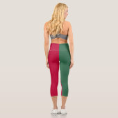 Leggings Capri Drapeau du Mexique (Verso)