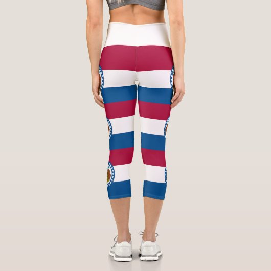 Leggings Capri Drapeau du Missouri (Verso)