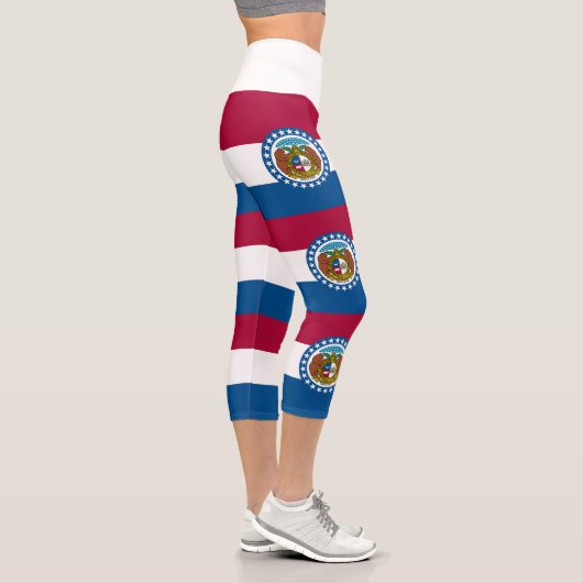 Leggings Capri Drapeau du Missouri (Droite)