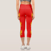 Leggings Capri Drapeau du Monténégro (Verso)