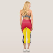 Leggings Capri Drapeau du Mozambique (Verso)